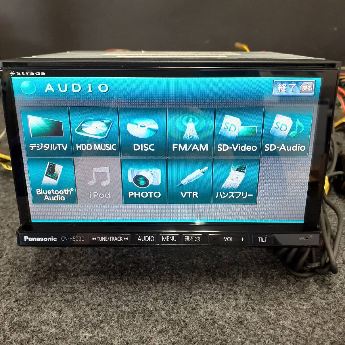 Panasonic パナソニック CN-H500D DVD Bluetooth 地図データ 2012年 HDD ナビ カーナビ b0211-gyr