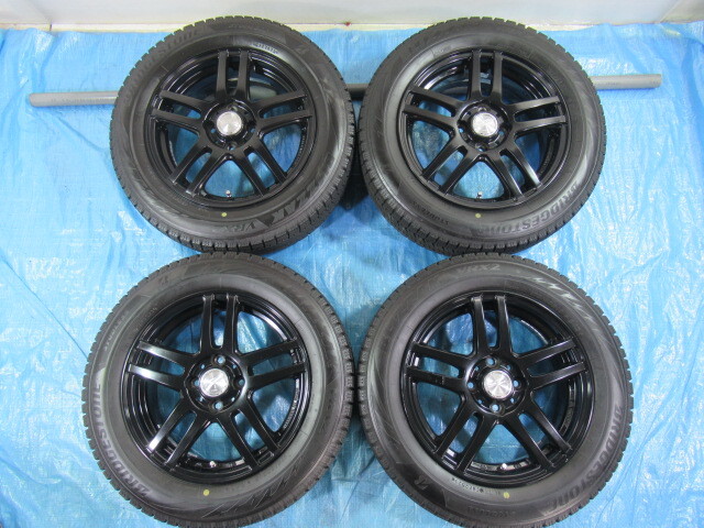 バランス済 ENKEI 15-5.5J 4H/100 ET45 + 冬タイヤ VRX2 175/65R15 4本！スペイド アクア ヴィッツ キューブ 等！Z01414