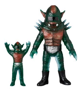 【メディコム 東映レトロソフビ ベアコンガー(新色)+ミニソフビ (仮面ライダーより)】未開(kāi)封新品 