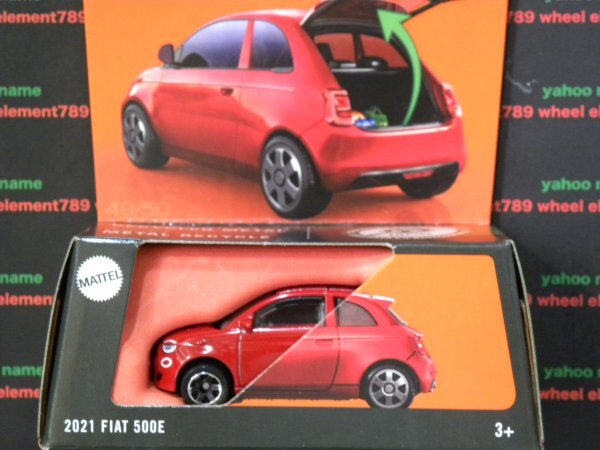 即決☆☆MB 2021 フィアット 500E 2021 Fiat 500E　MOVING PARTS マッチボックス MATCHBOX 2025