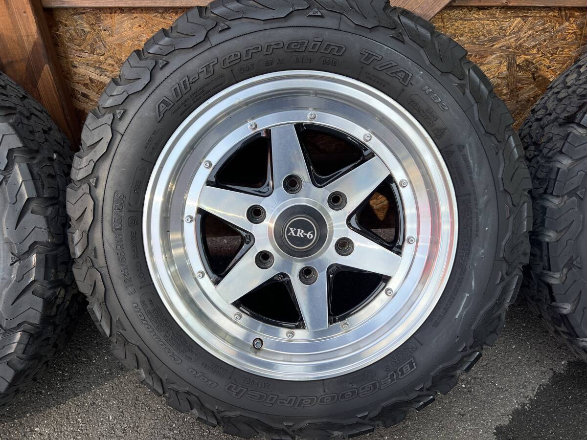 [ Hiace для ] Fabulous BARONE XR-6 16 -дюймовые колеса * колесо 4 шт. комплект BFGoodrich All-Terrain TIA LT215/65R16 6.5J+38