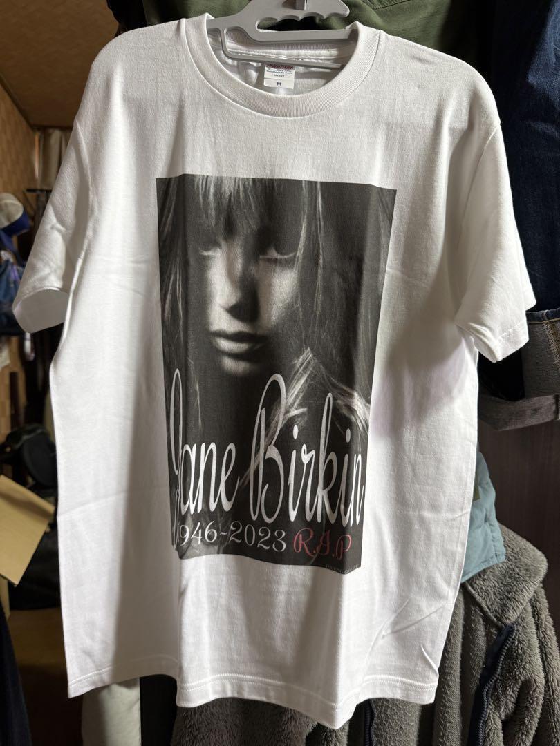 Jane Birkin Tシャツ 追悼デザイン ジェーンバーキン☆Lサイズ_画像1