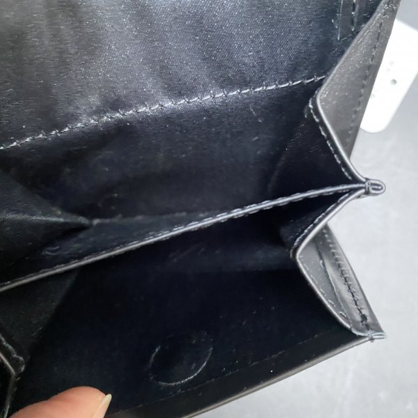 F363　未使用カルバンクライン CalvinKlein 折財布 ソーダ 二つ折り財布 クロ メンズ レディース ブランド　牛革レザーロゴ型押し