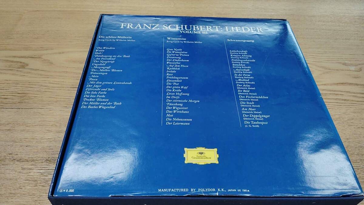 LP レコード/ 4枚組/ シューベルト《3大歌謡曲》/ (MG 9646/9)/AL0325247