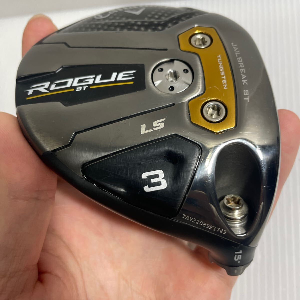 Callaway Rogue ST LS 3+ フェアウェイウッド ヘッドのみ 良品 TAシリアル Callaway ROGUE ST LS 3W 15° フェアウェイ