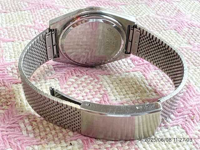 2025.6月 電池交換済み セイコー クォーツ TYPE2 水晶時計 7123-7010_画像9