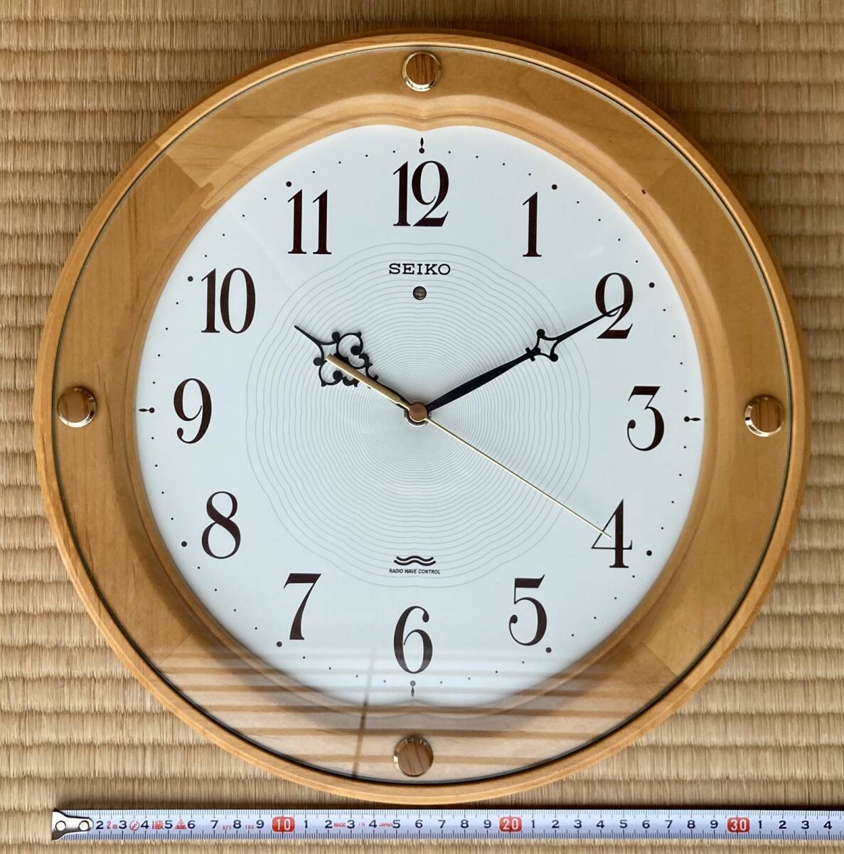 送料一律! 不動SEIKO電波掛時計 ☆セイコー製☆ 2003年購入品