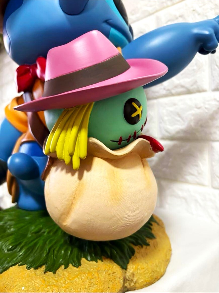 450体限定 新品★リロ＆スティッチ Lilo & Stitch トレジャーハンター ビッグフィギュア スクランプ ディズニー リテイルネットワークス