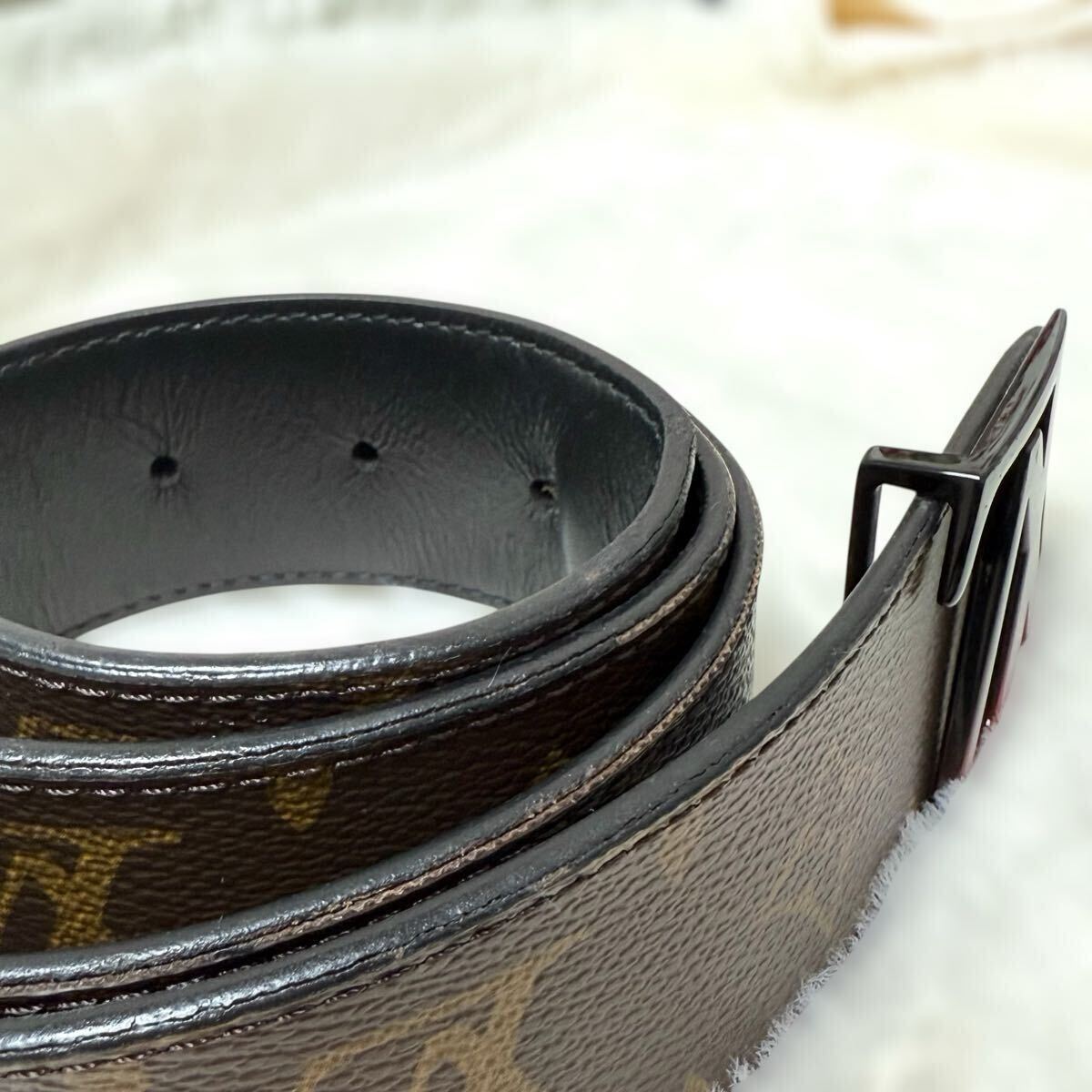 1円 ルイヴィトン ベルト サンチュールLV サンセット モノグラムキャンバス LOUISVUITTON サンチュール ヴィトンビトン グラデーション