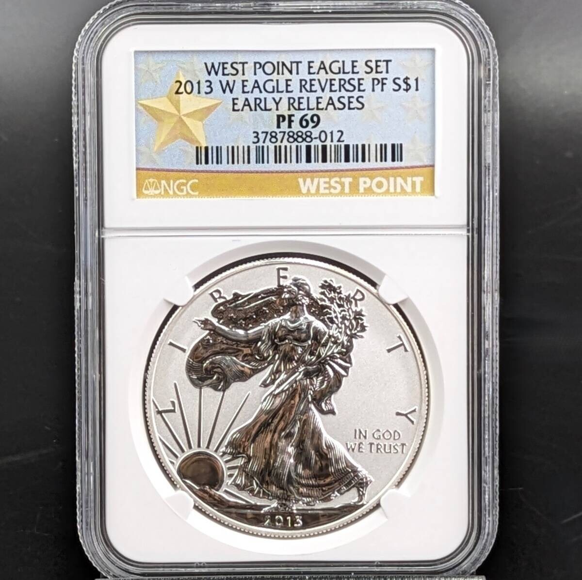 2013年　イーグル銀貨　リバースプルーフ　NGC PCGS 純銀　PF　RF 2013年 イーグル銀貨 リバースプルーフ NGC PCGS 純銀 PF RF