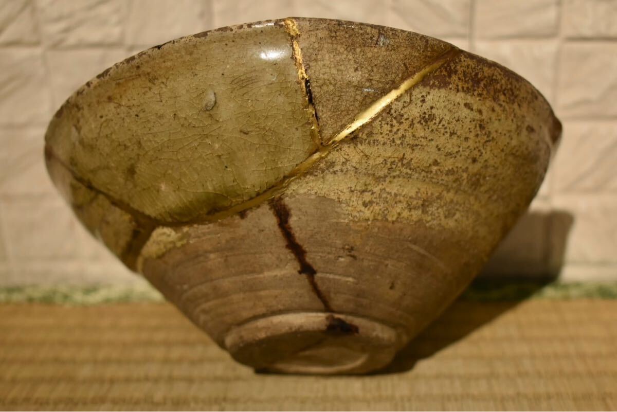 干支蓋置 [巳年] 松葉 黄瀬戸蓋置 茶道具 伊羅保釉Antique Sam's
