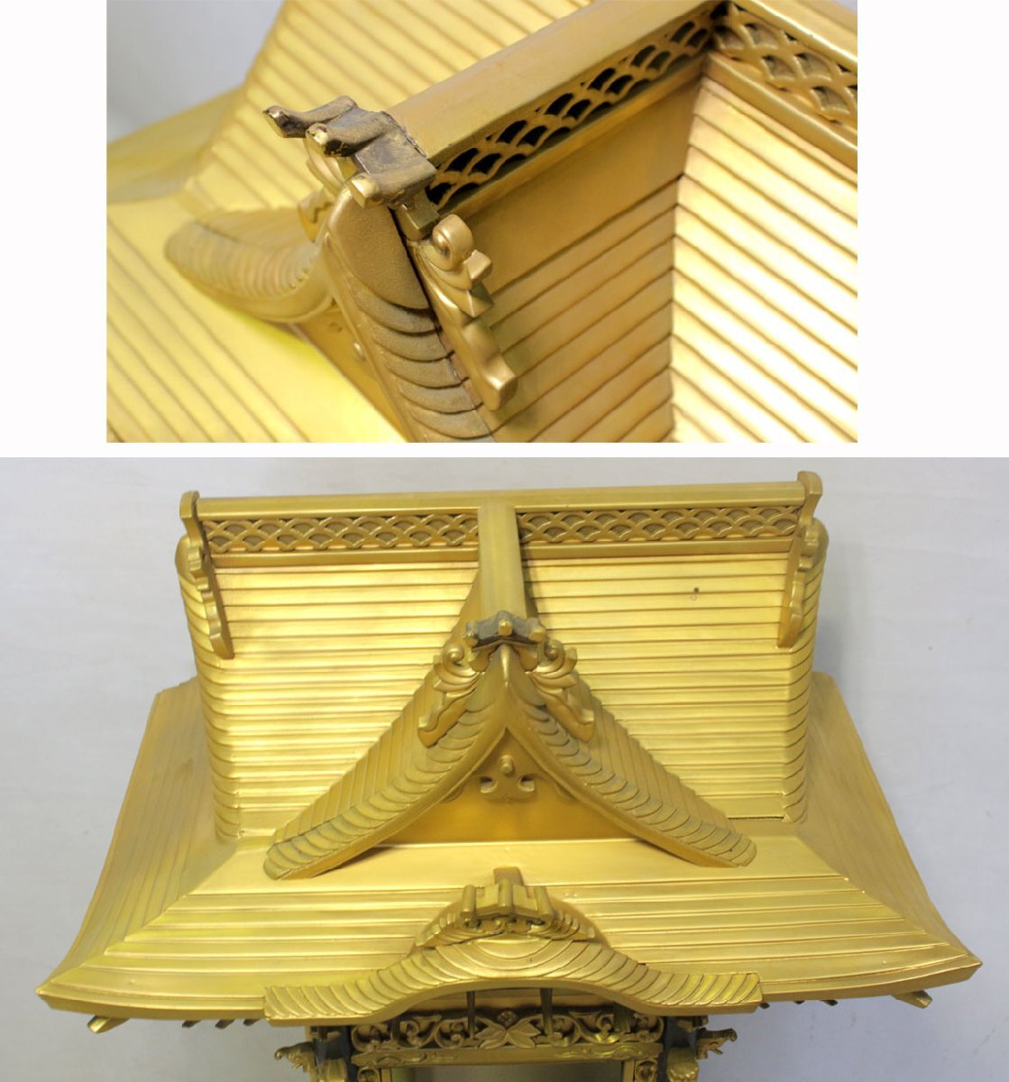 時代市場■上手造■三方妻宮殿?唐様須彌壇 本金粉仕上金具打■仏具?仏像?仏教美術