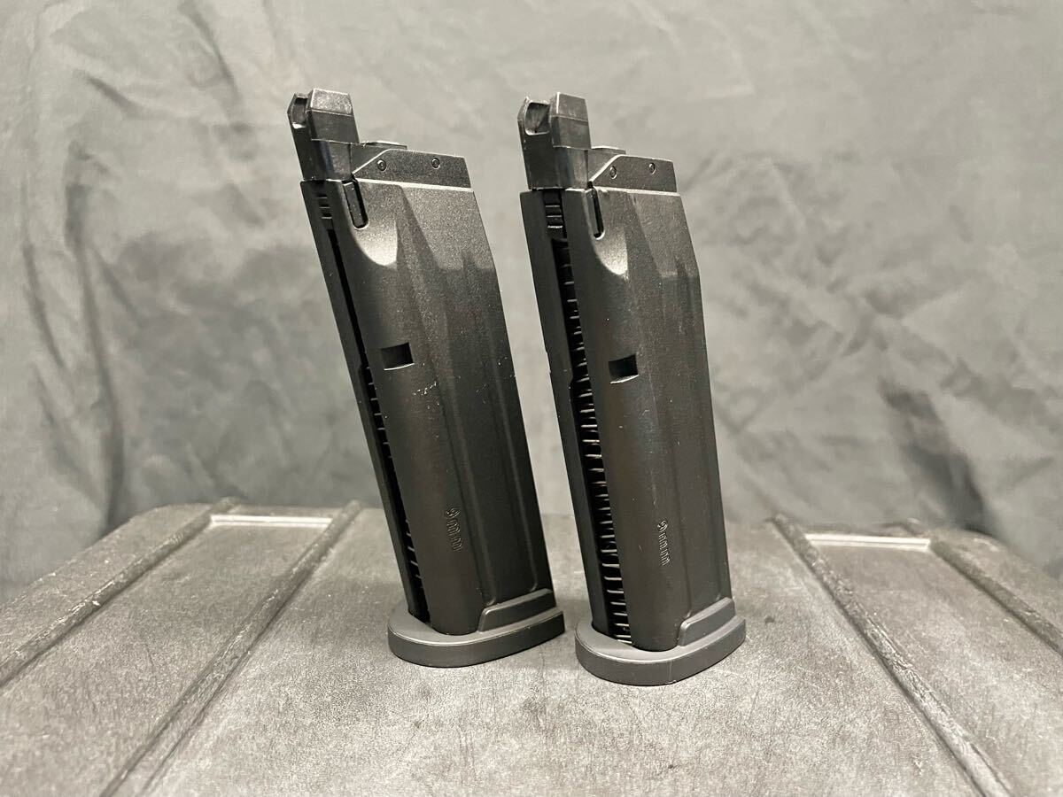 2【VFC】SIG AIR P320 マガジン 2本 M17 M18 LEGION X-FIVE FLUX laylax G17 Gen5 MOS Glock 東京マルイ