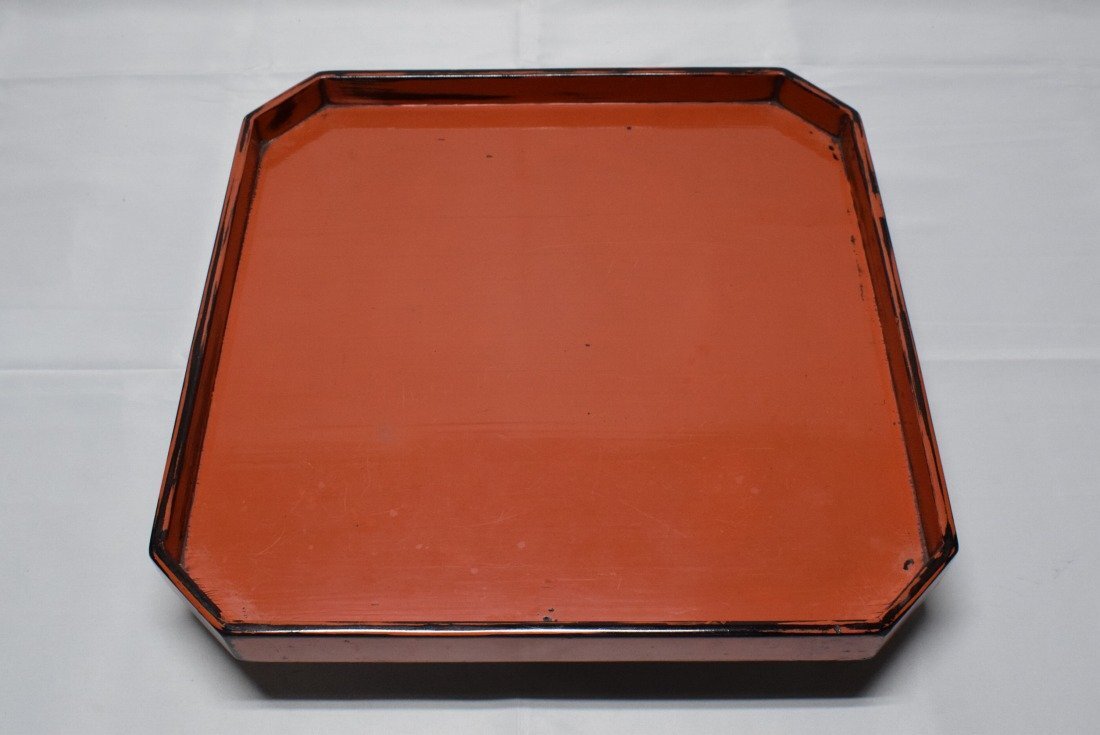 古美術 根来 隅切盆(折敷) 【公式通販】