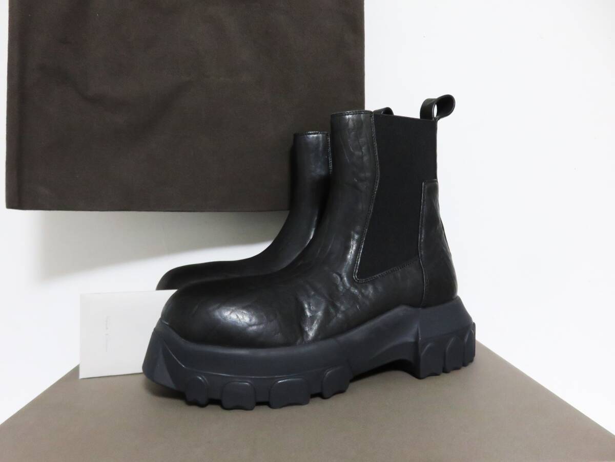 送料無(wú)料 定価17.3萬(wàn) 新品 Rick Owens BEATLE BOZO TRACTOR 38 ブラック リック オウエンス ビートル ボゾ トラクター サイドゴア ブーツ