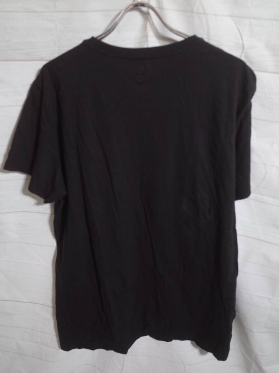 メンズ pm372 AMERICAN EAGLE OUTFITTERS アメリカンイーグル ロゴ 半袖 Tシャツ XL ブラック 黒 ネコポス可