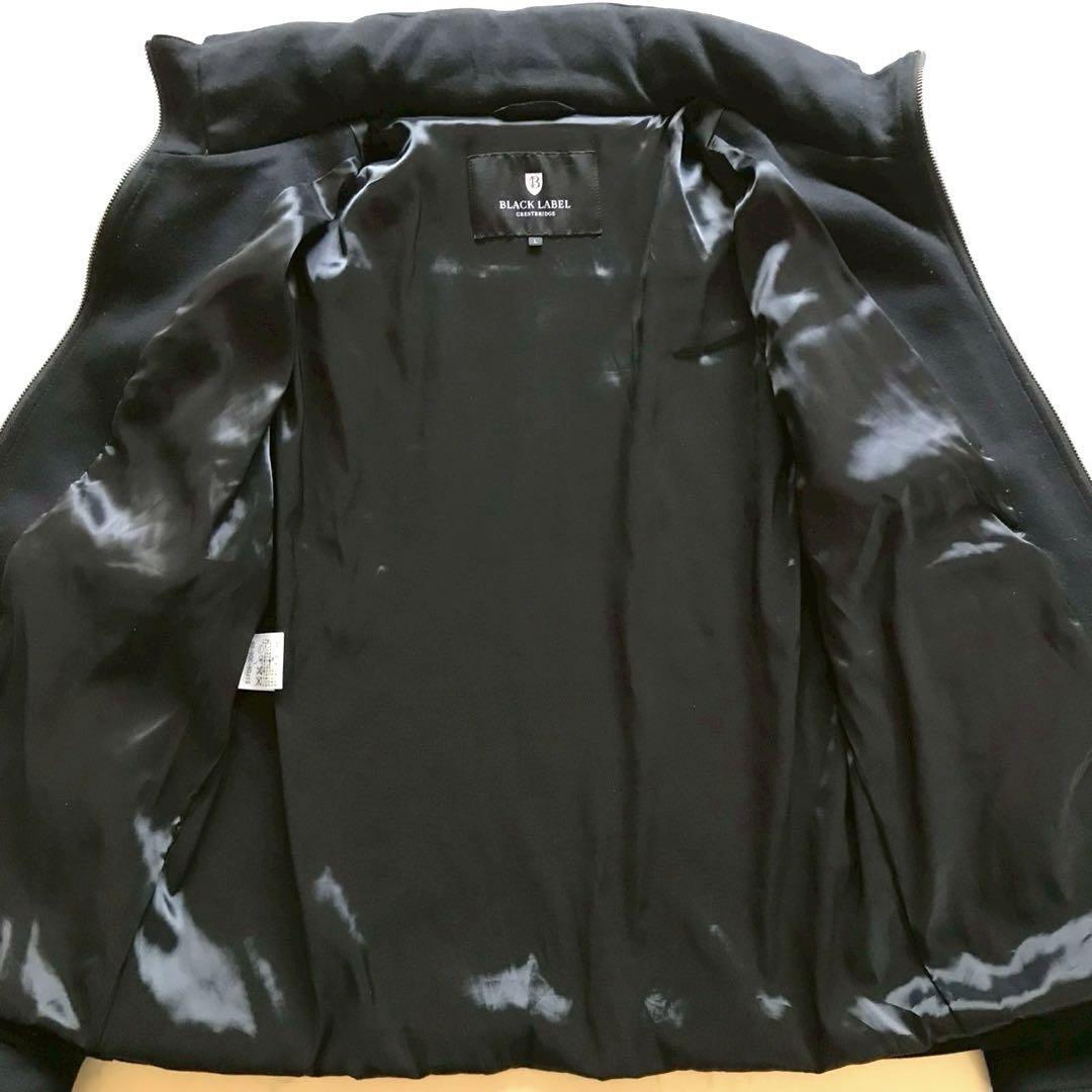 未使用級(jí)/Lサイズ●ブラックレーベルクレストブリッジ ブルゾン ジャケット BLACK LABEL CRESTBRIDGE チェック 肩部ロゴパッチ フード収納