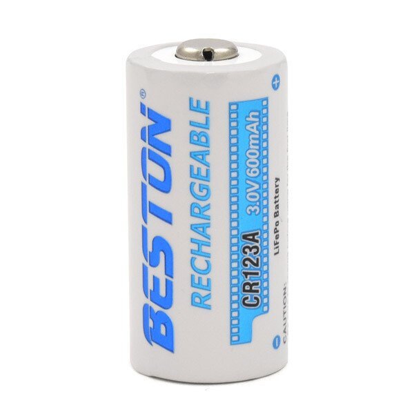 【vaps_5】CR123A リチウム充電池 3.0V 600mAH カメラ おもちゃ などに 充電式 wma-023cr123a 送込
