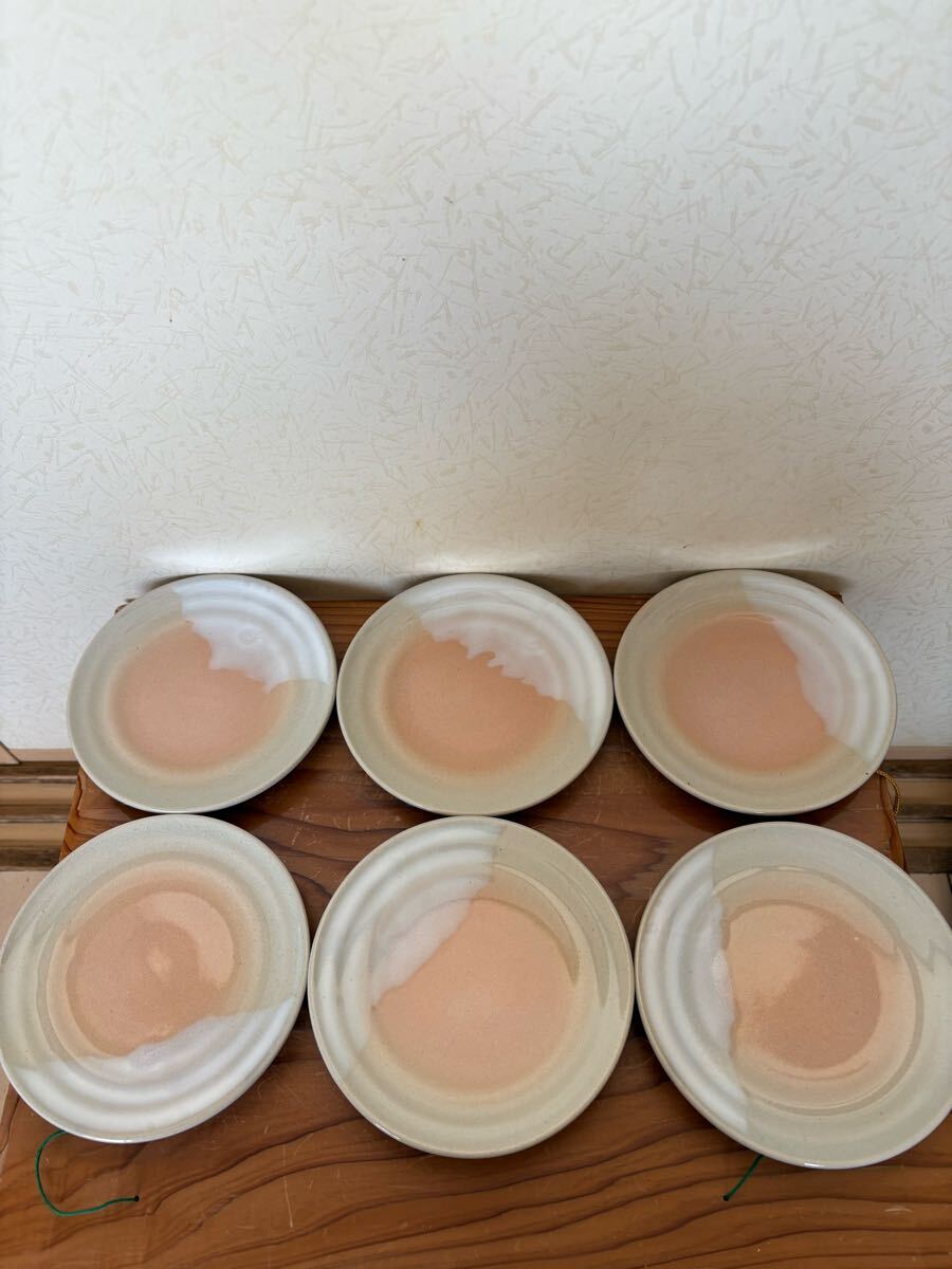 萩焼 コーヒーカップ ソーサー セット6客