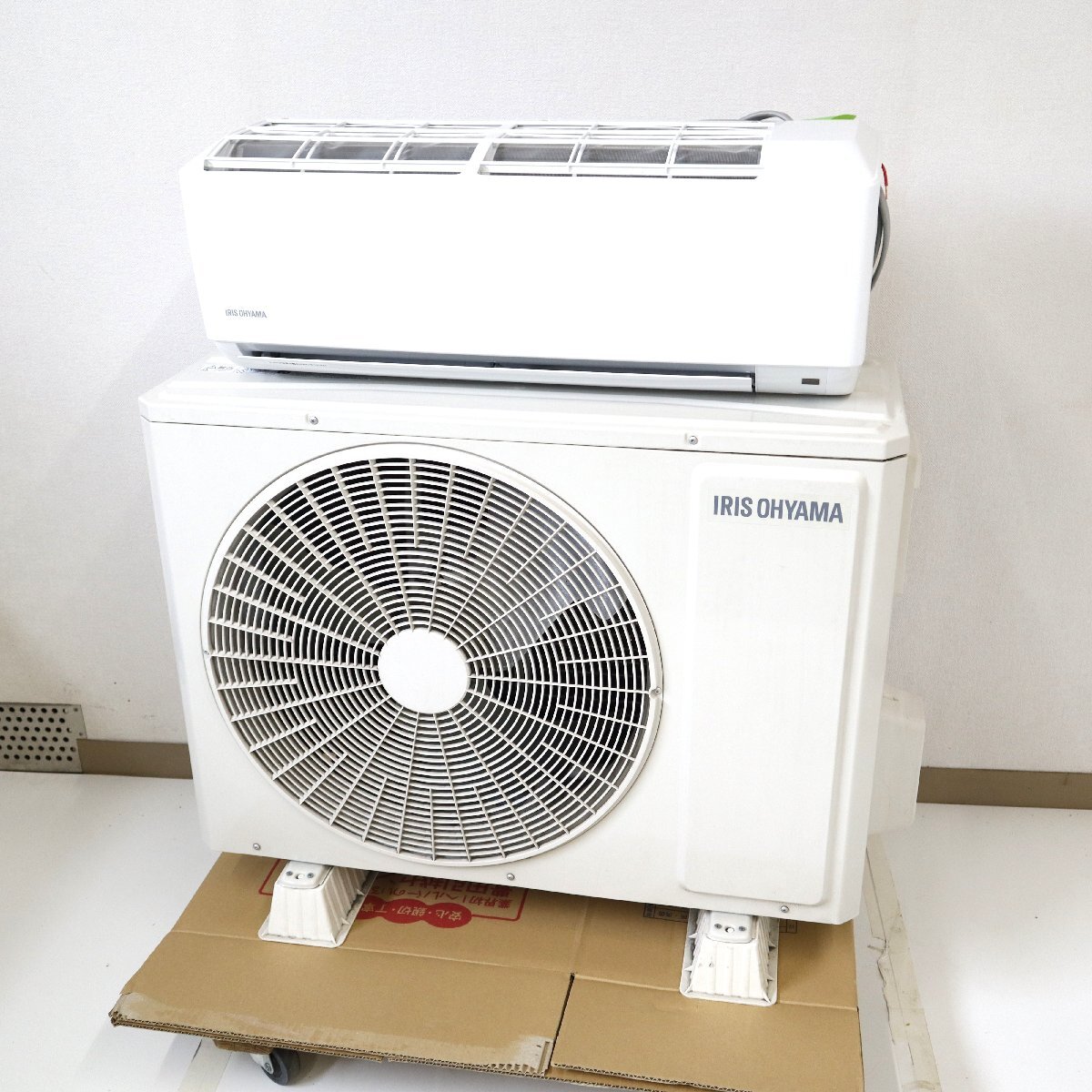 【直接引取or家財(cái)便 現(xiàn)狀品】IRIS OHYAMA エアコン 室內(nèi)機(jī) IHF-5606G 室外機(jī) IHR-5606G 18畳用 アイリスオーヤマ 2022年制 gi6-135