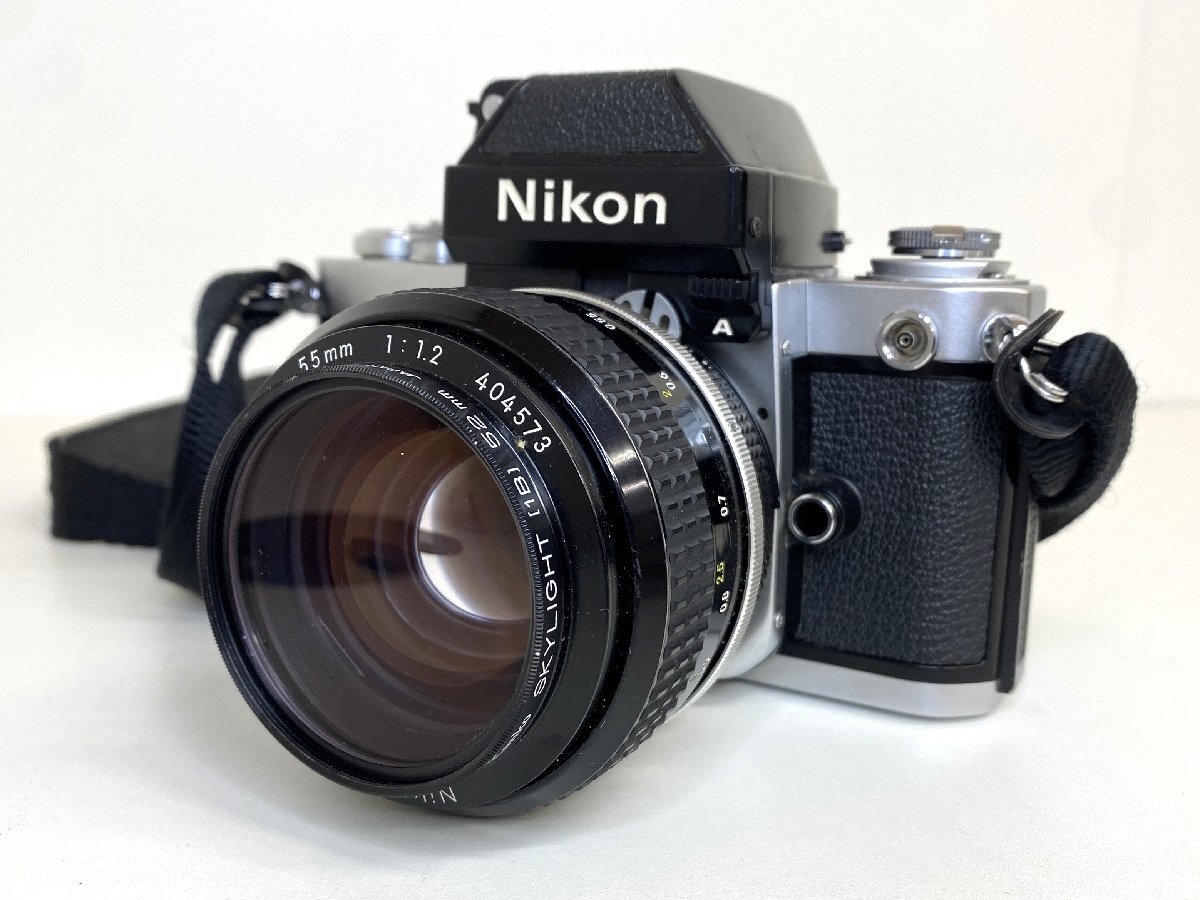 [ текущее состояние товар ]Nikon плёнка однообъективный зеркальный камера F2 7848604 NIKKOR 55mm 1:1.2 404573 Nikon пленочный фотоаппарат gt5-146