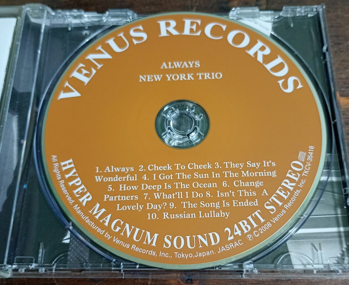 New York Trio Bill * коричневый - LAP Bill Charlap J * Leon Heart Jay Leonhart / Always все way zVENUS RECORDS TKCV-35418