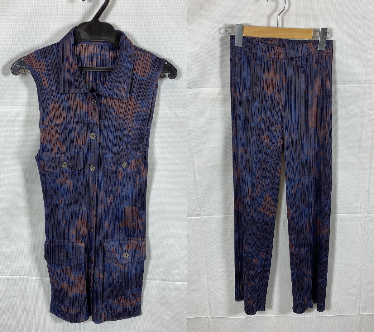 1円～ 2點セット PLEATS PLEASE ISSEY MIYAKE PP94-JE592 PP94-JE594 サイズ:3 / 2 プリーツプリーズ イッセイミヤケ☆良品☆[70-0605-2N6]