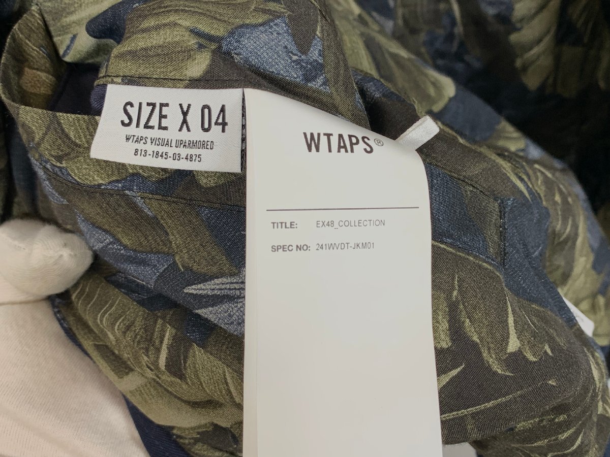 WTAPS ダブルタップス TEAM JACKET チームジャケット 241WVDT-JKM01 サイズ:X 04 ネイビー系 メンズ リバーシブル ☆良品☆[661-0322-E1]