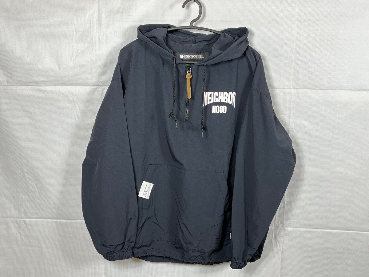 NEIGHBORHOOD ネイバーフッド 23SS ANORAK JACKET 231TSNH-JKM03 サイズ:M ブラック メンズ ジャケット ☆良品☆[661-0612-E6]