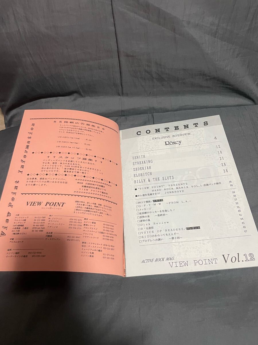 VIEW POINT Vol.12 ジャパメタ ROXCY ZENITH STREAKING ZEDEKIAH ELDRITCH ファンジン他