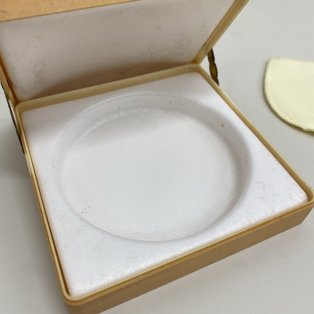 refle● 未使用保管品　NACON コンパクトミラー　パウダーケース 花柄　ケース付き　昭和レトロ　現(xiàn)狀品　