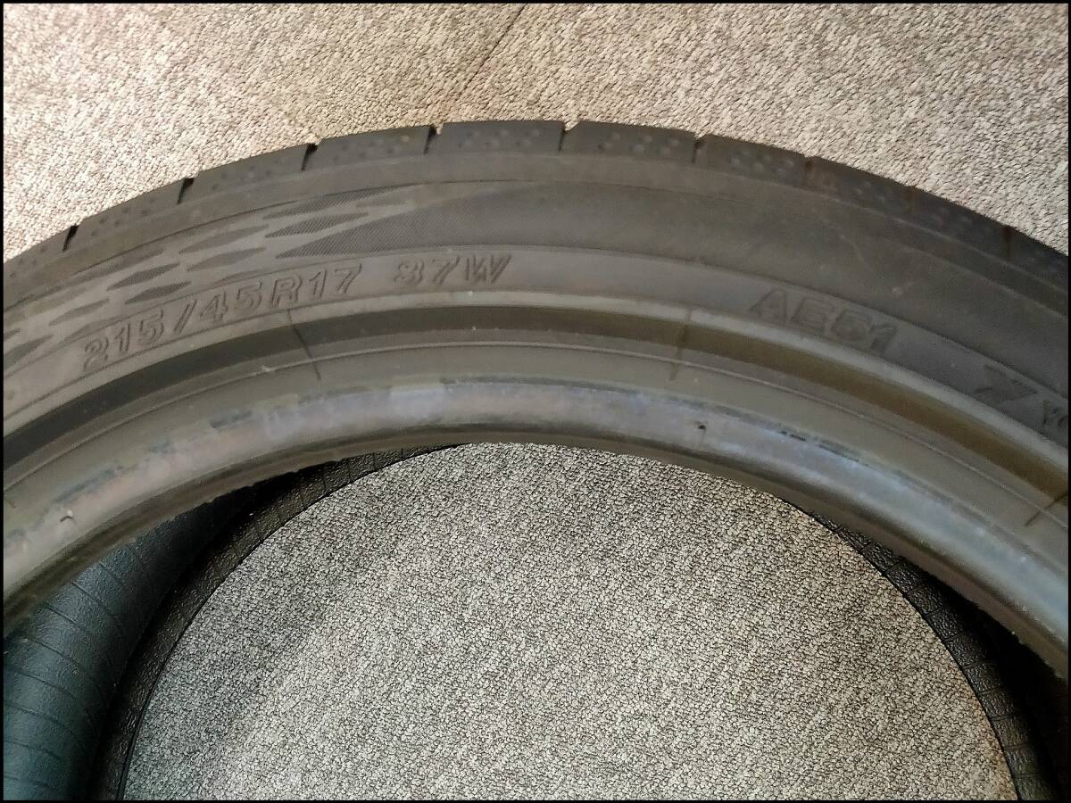 訳アリ 1本 2023年 215/45R17 87W YOKOHAMA BluEarth-GT AE51 ヨコハマ ブル－アースGT_画像4