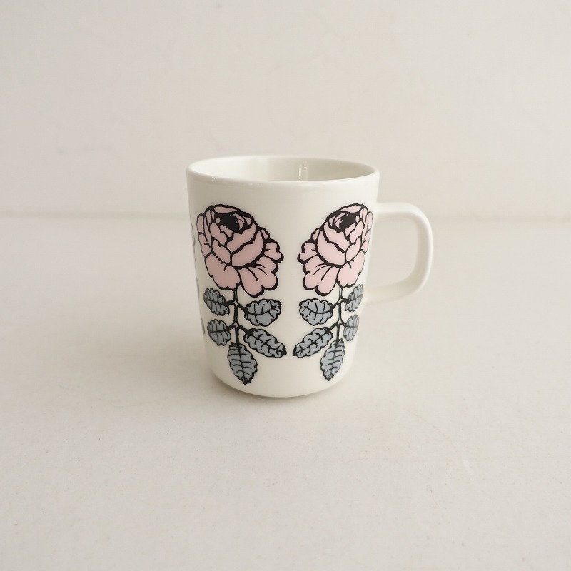 【北歐】未使用/日本限定色/マリメッコ marimekko *VIHKIRUUSU マグカップ ライトピンク*食器【陶器】(wa23-2505-24)【90F52】