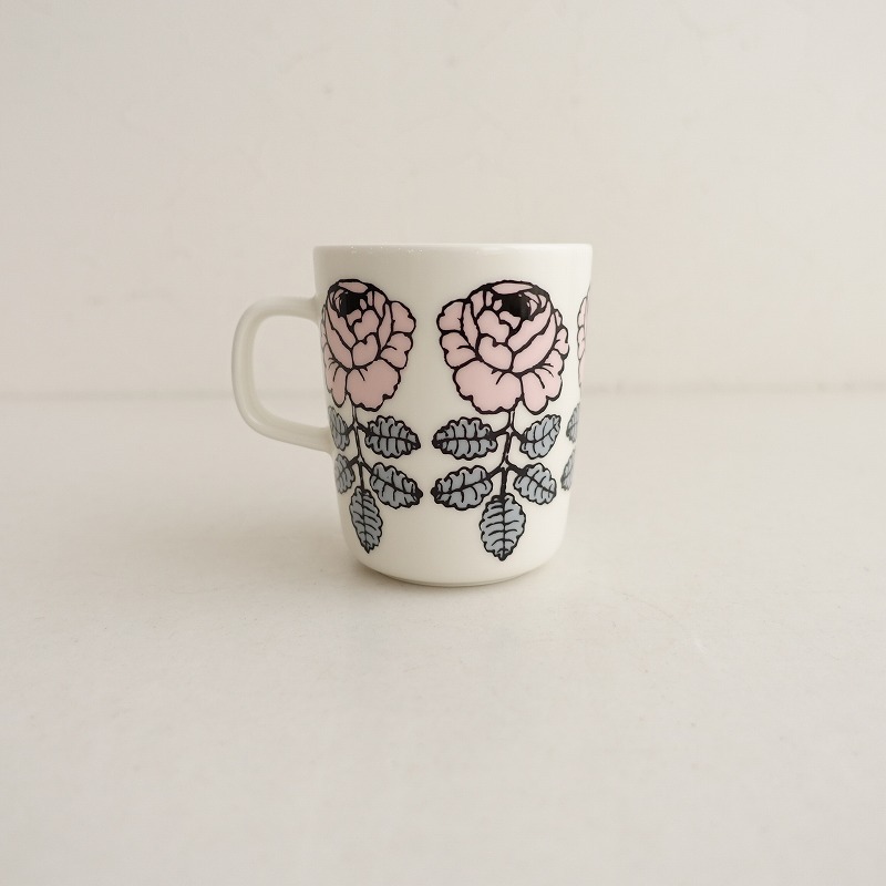 【北歐】未使用/日本限定色/マリメッコ marimekko *VIHKIRUUSU マグカップ ライトピンク*食器【陶器】(wa23-2505-24)【90F52】