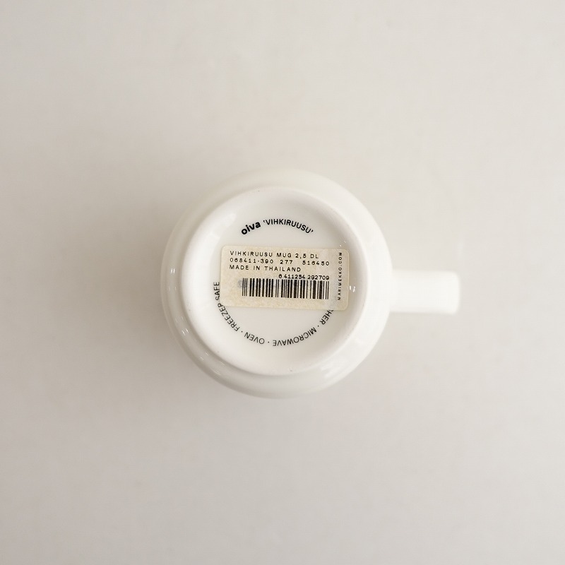 【北歐】未使用/日本限定色/マリメッコ marimekko *VIHKIRUUSU マグカップ ライトピンク*食器【陶器】(wa23-2505-24)【90F52】