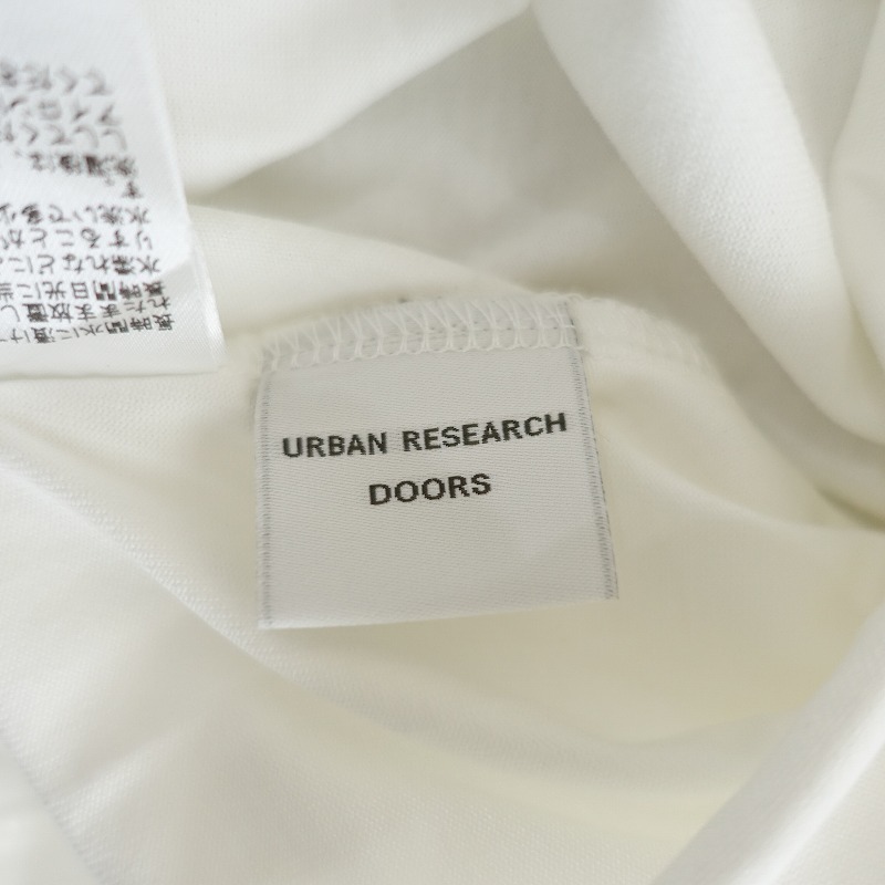 【2024SS】アーバンリサーチドアーズ URBAN RESEARCH DOORS *コクーンシルエットプルオーバー*M綿白ワイド(25-2505-395)【41F52】