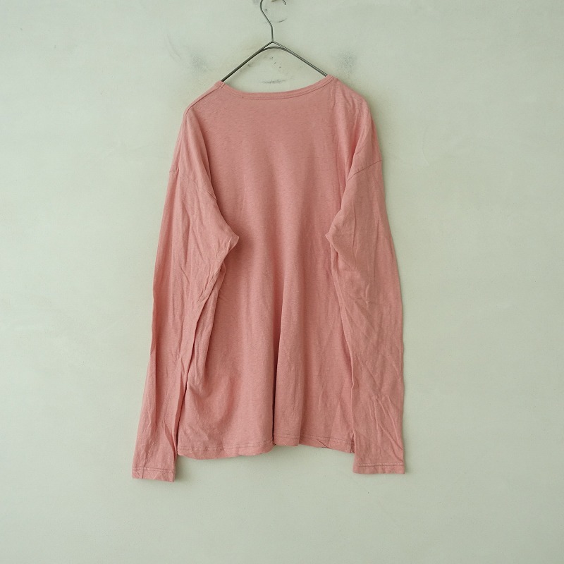 ネストローブ nest Robe *UpcycleLino ロングスリーブTシャツ*Fカットソー長袖ピンク(33-2505-478)【51F52】