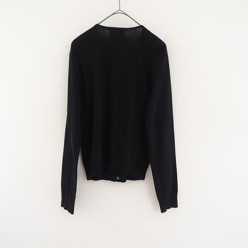 【定価2.7萬】アニエスベー agnes b. *コットンニット長袖カーディガンプレッション Swing*3黒アニエスb.(25-2505-553)【12F52】