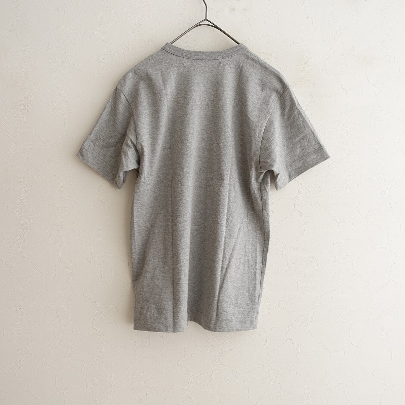 プレイコムデギャルソン PLAY COMME des GARCONS *ハート半袖Tシャツ*Sコットン杢グレーカットソー(33-2505-76)【50F52】