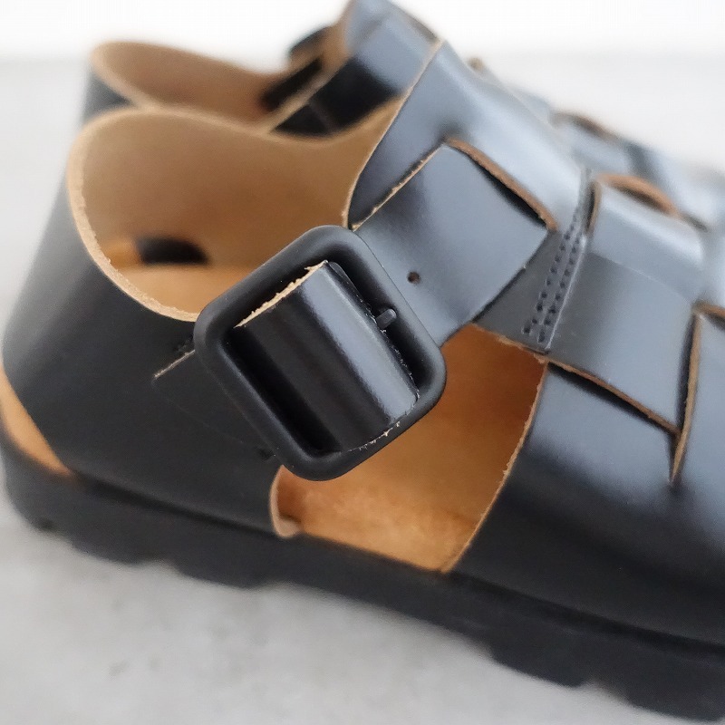 カンペール CAMPER *Brutus サンダル EU37/US7/UK4/23.5*レザー皮革黒0525(sh10-2505-156)【52F52】