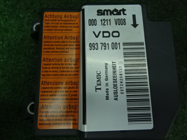 スマート＆ピュア K-CAR?MC01K 2004年式?エアバッグコンピューター?0001211V008 993791001　即発送