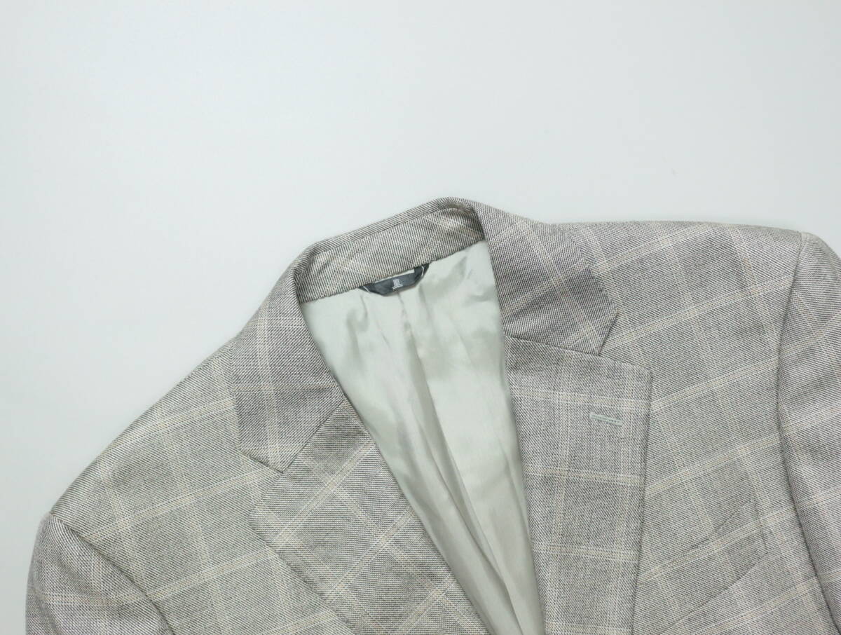 Z953/LANVIN/ランバン/日本制/シルク×ウール×カシミヤ/二つボタンジャケット/テーラード/ブレザー/R50-46サイズ/サイドベント/総柄