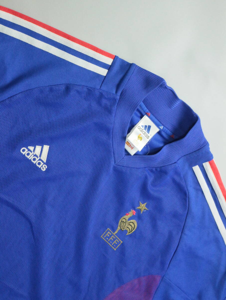 Z287/Adidas/アディダス/CLIMALITE/2002年フランス代表/ユニフォーム/レプリカ/ゲームシャツ/ブルー/メンズ/