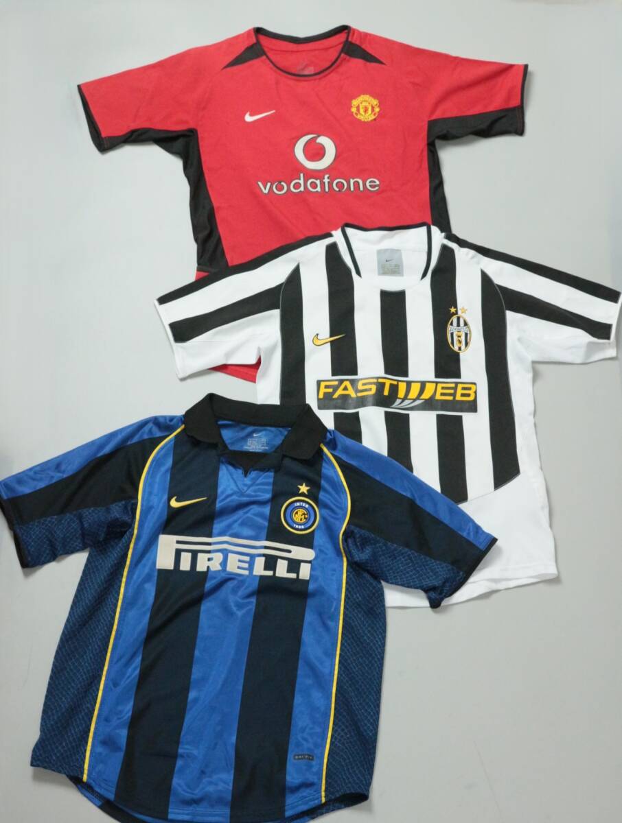 Z699/nike/ナイキ/00S/キッズ/ユニフォーム/レプリカ/3點(diǎn)セット/ユベントス/インテル/MAN U/M-2 L-1サイズ/オールド/UK制/お買(mǎi)い得/レア/