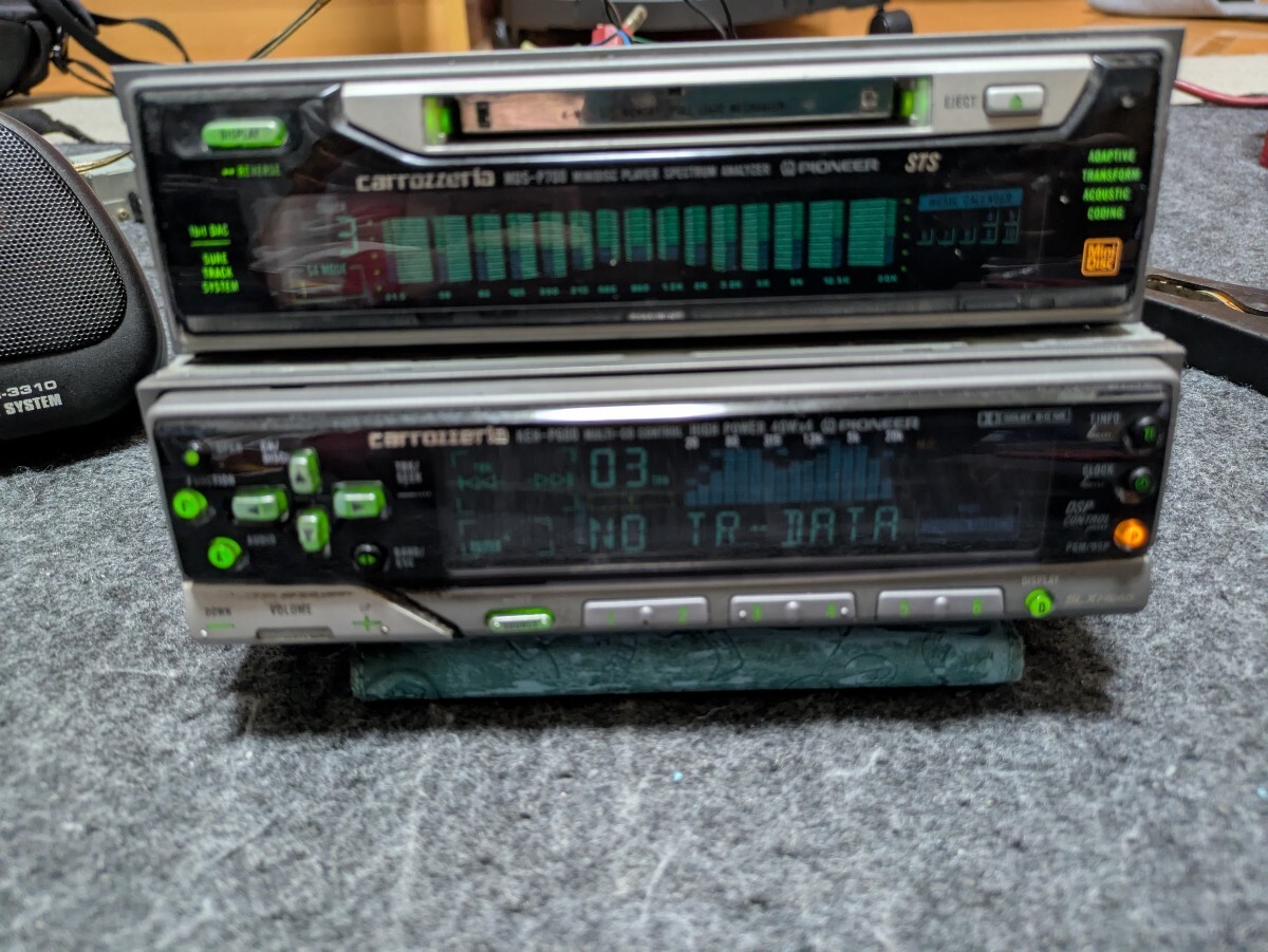 keh-p600zr mds-p700 カロッツェリア カロッツェリア　スペアナ　MD　カセット　グライコ　當(dāng)時(shí)物　初期不良対応　説明文読んで下さい