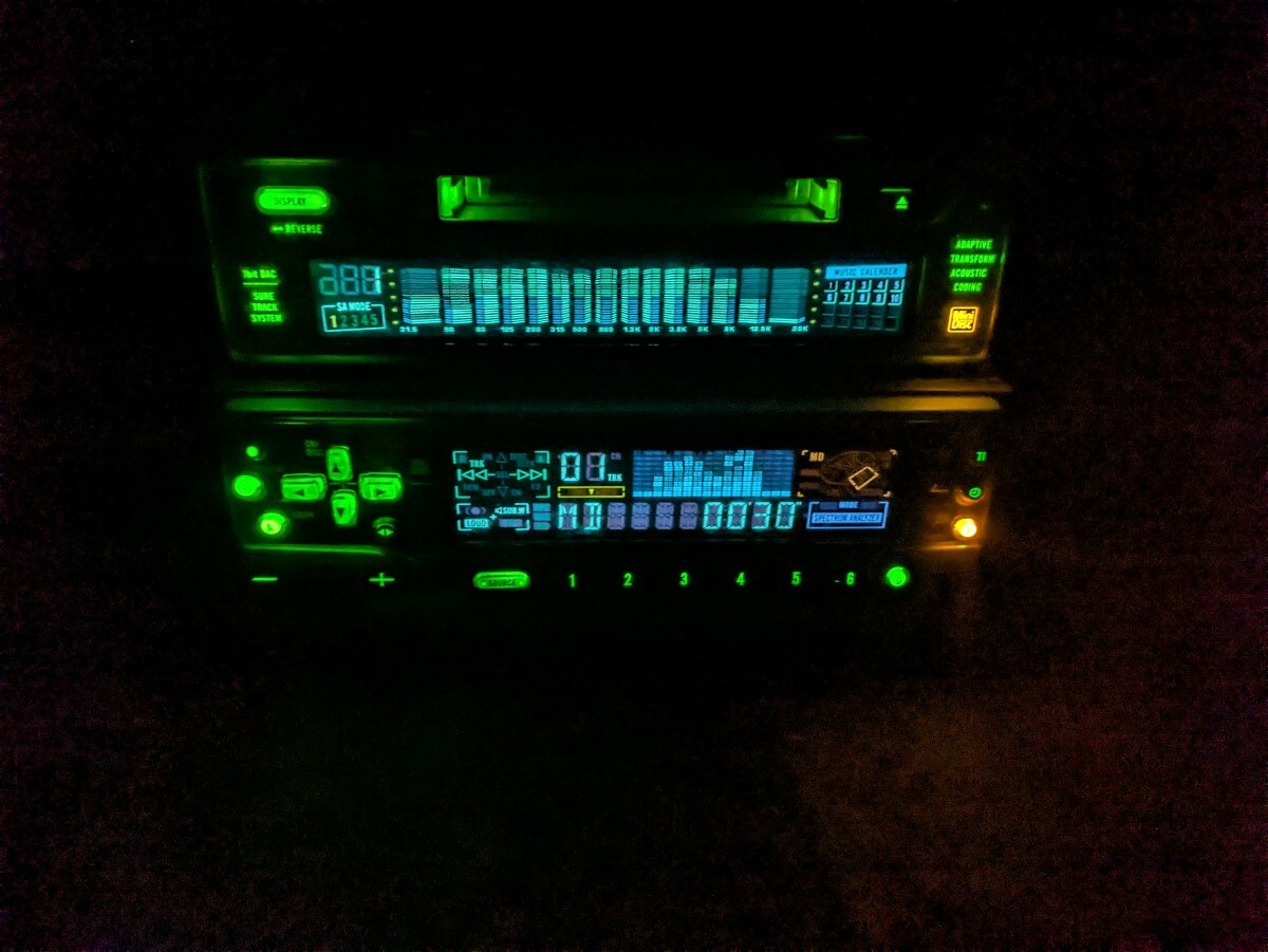 keh-p600zr mds-p700 カロッツェリア カロッツェリア　スペアナ　MD　カセット　グライコ　當(dāng)時(shí)物　初期不良対応　説明文読んで下さい