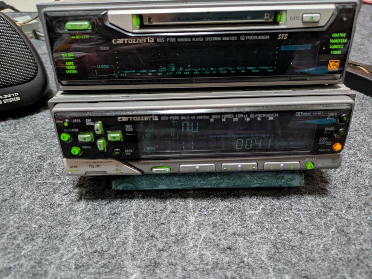 keh-p600zr mds-p700 カロッツェリア カロッツェリア　スペアナ　MD　カセット　グライコ　當(dāng)時(shí)物　初期不良対応　説明文読んで下さい