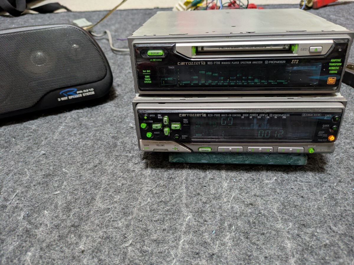 keh-p600zr mds-p700 カロッツェリア カロッツェリア　スペアナ　MD　カセット　グライコ　當(dāng)時(shí)物　初期不良対応　説明文読んで下さい