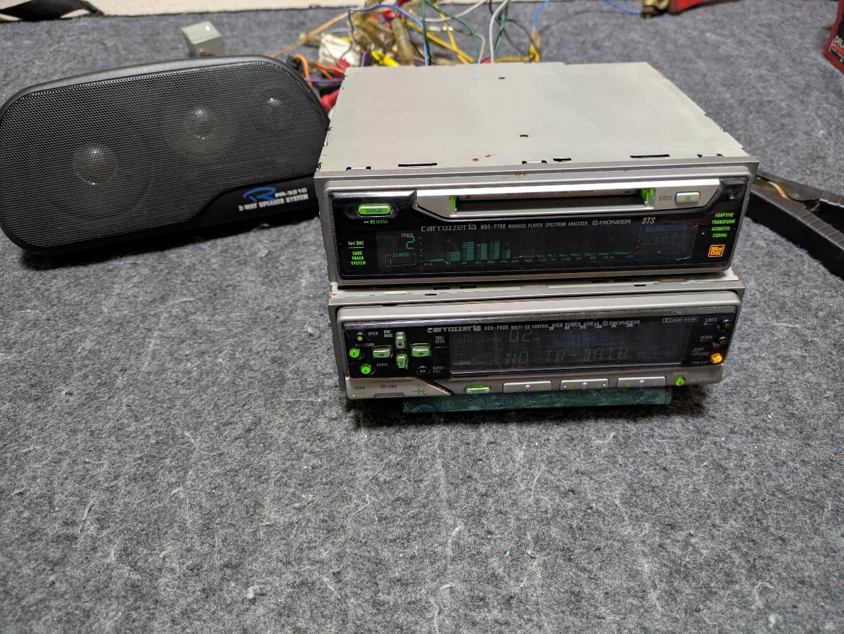 keh-p600zr mds-p700 カロッツェリア カロッツェリア　スペアナ　MD　カセット　グライコ　當(dāng)時(shí)物　初期不良対応　説明文読んで下さい