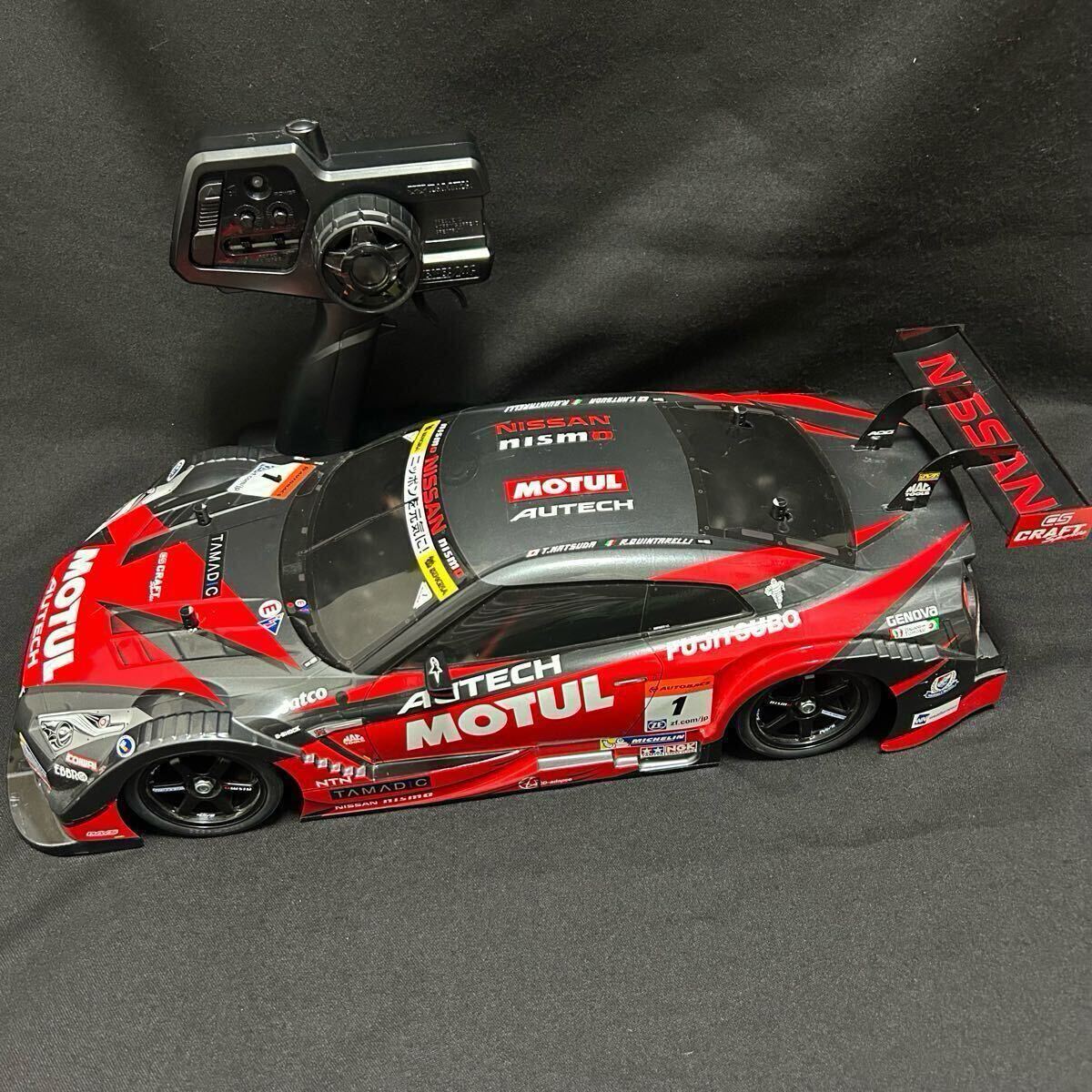 タミヤ 1/10 電動RC MOTUL AUTECH GT-R(TT-02シャーシ)完成品 プロポ バッテリー R35 モチュールオーテック 田宮模型